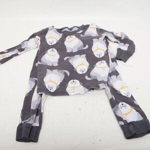 Carter's Just One You Baby Boy Pajama Set 18M – Gray Sheepdogs – 2 Piece PJs – E